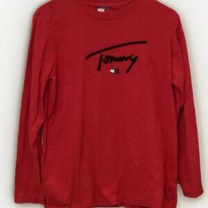 Tommy Hilfiger Women’s Long Sleeve Shirt Size Medium Classic 100% Cotton